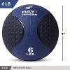 Medicine Exercise Ball with Dual Texture for Superior Grip