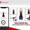 Intent Sports Yoga Ball Chair – Stability Ball with Inflatable Stability Base