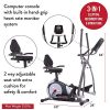 3-in-1 Exercise Machine - Trio Trainer Plus Two for Home Gym | Elliptical, Cycle, Recumbent Bike in One