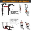 UMIKOOL Multi-Function Wall Mounted Pull Up Bar Dip Station