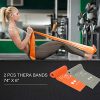 Resistance Bands Premium Set 3 pcs Booty & 2 pcs Thera Bands for Sports