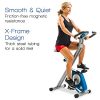 XTERRA Fitness Folding Exercise Bike, Silver