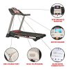Sunny Health & Fitness Electric Folding Treadmill with LCD