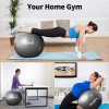 Kalkal Exercise Ball , 65cm Upgraded Anti Slip Yoga Ball