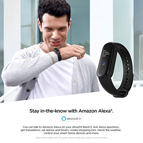 Amazfit Band 5 Fitness Tracker with Alexa Built-in, 15-Day Battery Life