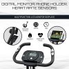 Folding Exercise Bike with 10-Level Adjustable Magnetic Resistance