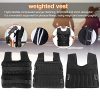 Weightloading Vest with Multi Pockets for Running, Pull-Ups