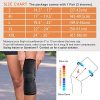 CAMBIVO 2 Pack Knee Brace, Knee Compression Sleeve Support