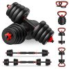 PINROYAL Adjustable Dumbbell Set 4 in 1, Weights Dumbbells Set