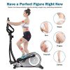 Goplus Elliptical Machine, Portable Magnetic Elliptical Trainer Cardio