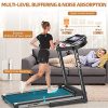 Folding Treadmill for Home with WiFi Networking