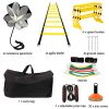 Speed Agility Training Equipment Set - Includes 4 Adjustable Hurdles