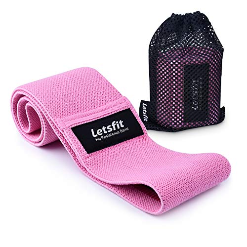 Letsfit Resistance Bands for Legs and Butts, Exercise Booty Bands