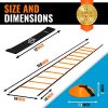 Invincible Fitness Agility Ladder Training Equipment Set