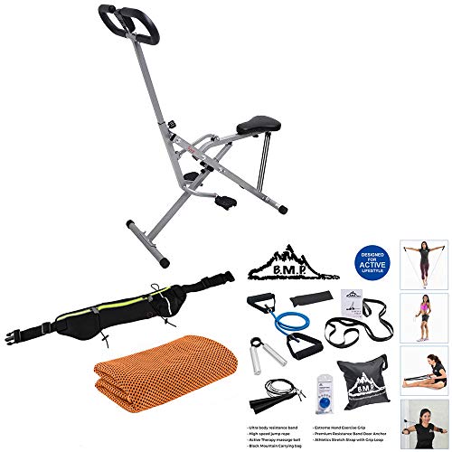 Sunny Health and Fitness Upright Squat Assist Row-N-Ride