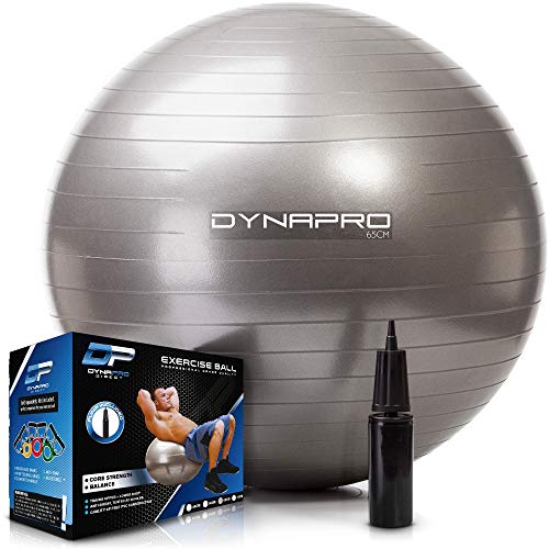 DYNAPRO Exercise Ball – Extra Thick Eco-Friendly & Anti-Burst Material