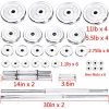 Dumbbells Barbell Weights Set with Bar