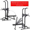 Power Tower Dip Station High Capacity 800lbs w/Weight Sit Up Bench