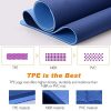 Yoga Mat, 1/4 Inch Thick Pro Yoga Mat TPE Eco Friendly