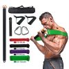 Portable Resistance Bar Kit, With Resistance Bar Pull-up Resistance Band Set