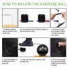 TOPLUS Exercise Ball Supports 2200lbs Includes Quick Pump