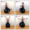 INTENT SPORTS Ball with Base, Exercise Balance Ball