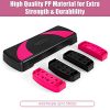 Goplus 31" Aerobic Exercise Stepper Deck, 4” 6” 8”Levels Height