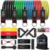 Resistance Bands Set, Including 5 Stackable Exercise Bands