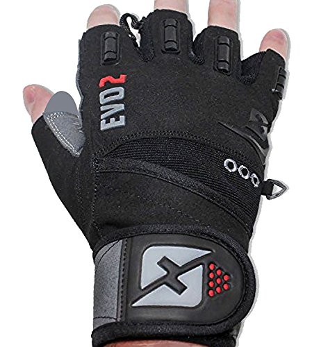 skott 2019 Evo 2 Weightlifting Gloves with Integrated Wrist Wrap