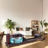 Experience Full-Body Workouts at Home – Adjustable Water Rowing Machine with LED Monitor