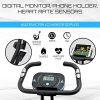 Folding Exercise Bike with 10-Level Adjustable Magnetic Resistance