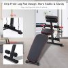 Foldable Weight Bench with Adjustable Backrest and Priest Stool