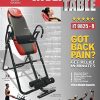 Body Vision IT9825 Premium Inversion Table with Adjustable Head Pillow