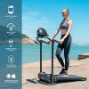 ZELUS Folding Treadmill for Home Gym, Portable Wheels