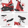 pooboo Exercise Bike Indoor, Belt Drive Cycling Bike Stationary