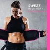Sweet Sweat Waist Trimmer for Men & Women Black/Pink