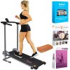 Manual Compact Walking Treadmill with LCD Monitor