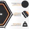 45" Silent Mini Fitness Trampoline with Adjustable Handrail Bar