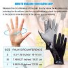 2 Pairs Touchscreen Cycling Gloves Full Finger Workout Gloves
