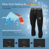 MEETYOO Men's 3/4 Compression Pants Leggings Tights