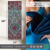 Gaiam Yoga Mat Folding Travel Fitness & Exercise Mat