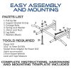 Ultimate Body Press Wall Mount Pull Up Bar with 4 Grip Positions