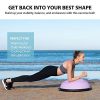 ZELUS 25in. Balance Ball | 1500lb Inflatable Half Exercise Ball