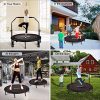 FirstE 48" Foldable Fitness Trampolines, Rebound Recreational Exercise