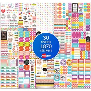 Avery Planner Sticker Pack, Calendar Stickers, Journal Stickers
