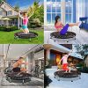 FirstE 40'' Portable Fitness Trampolines, Foldable Mini Trampoline