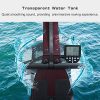 Adjustable Wooden Water Rowing Machine with LED Monitor for Home Cardio Workouts