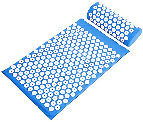 BalanceFrom Acupressure Mat and Pillow Set for Back and Neck
