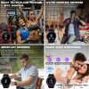 Peakfun Smart Watch,Fitness Tracker Watch with Blood Pressure