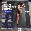 Sensu Large Exercise Mat – 6’ x 4’ x 8.5mm Extra Thick Workout Mats